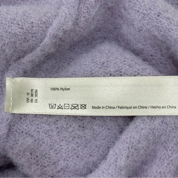 Free People Celeste Sweater Funnel Neck Relaxed Dolman Sleeve Purple Size XS - Picture 8 of 9